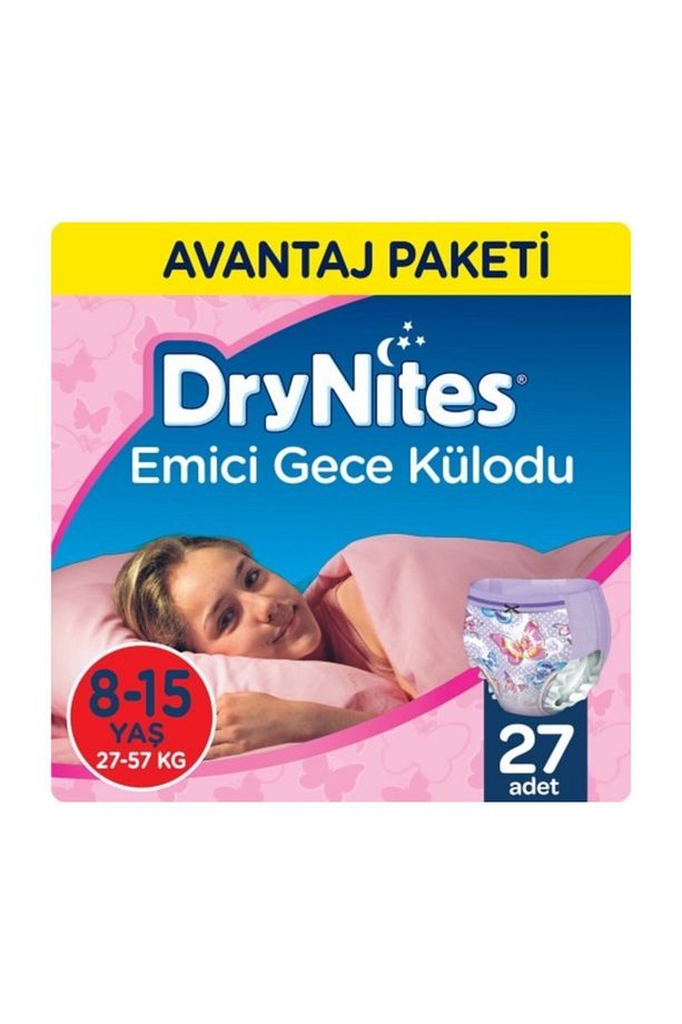 Drynites Kız Emici Gece Külodu 8-13 Yaş 27 Adet - 1