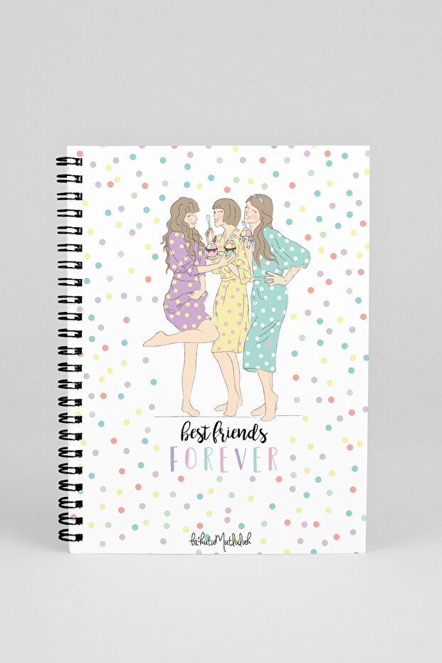 N017 A5 Design Spiral Notebook - Best Friends