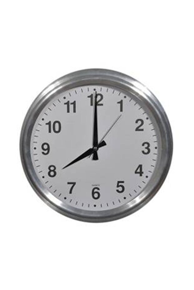 ساعة حائط بإطار معدني قطر 40 سم - 1