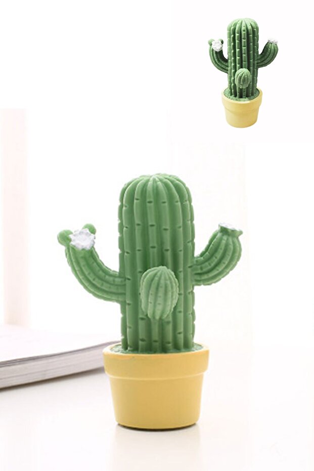 Sevimli Mini Kaktüs Dekoratif Led Masa/Gece Lambası - 3