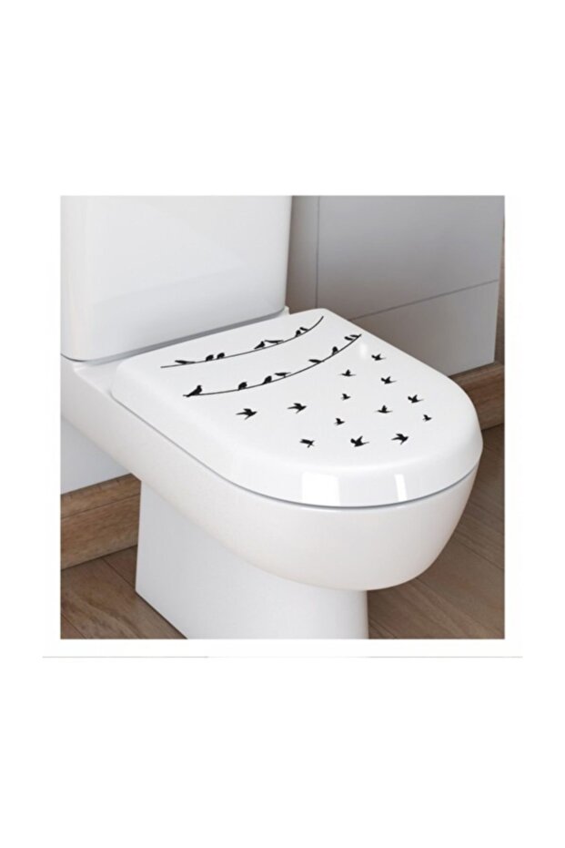 Birds on Wires Toilet Seat Sticker