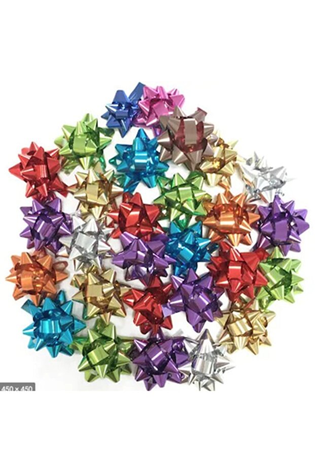 New Year's Ornament 100 Colorful Bows