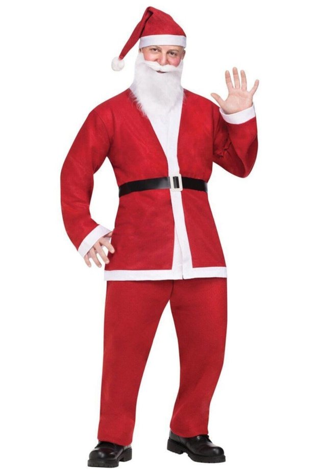 Santa Claus Costume New Year's Eve Become Your Family's Santa Claus Add Color to Your New Year Party (XL)
