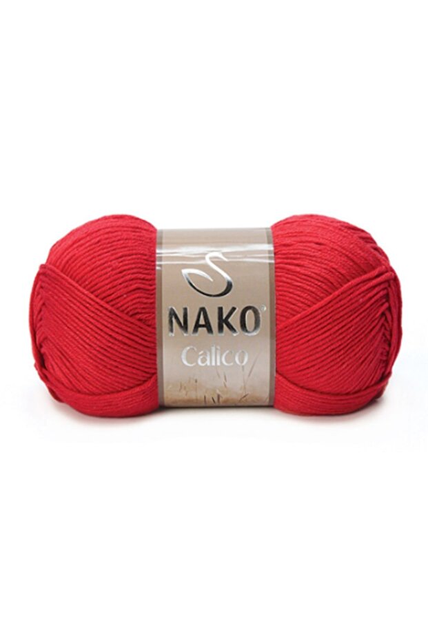 Kırmızı Pamuklu Yazlık Örgü İp 2209 Calico - 1