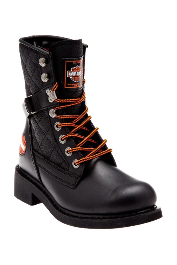 New Worker Unisex Deri Bot Siyah - 6