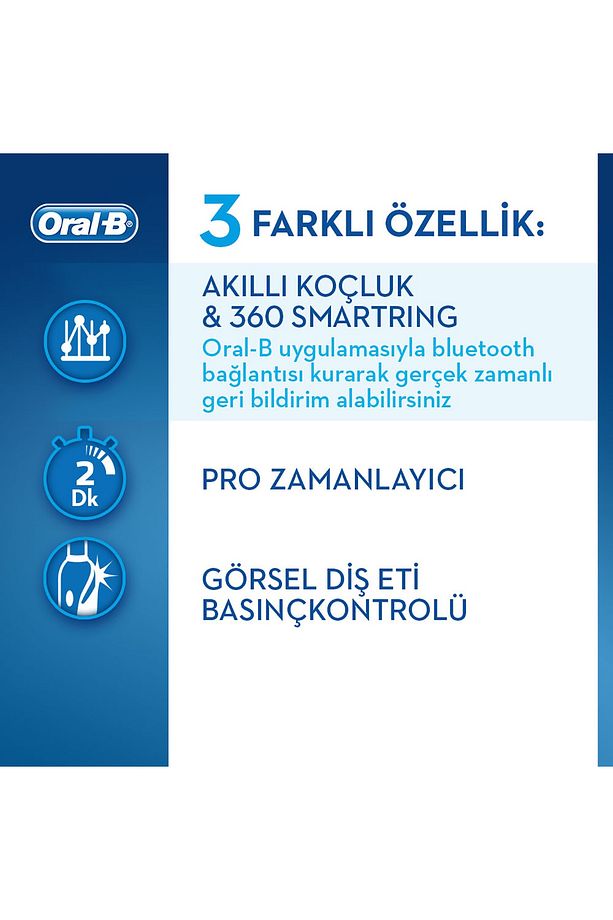 Smart 6000 Şarj Edilebilir Diş Fırçası Cross Action - 3
