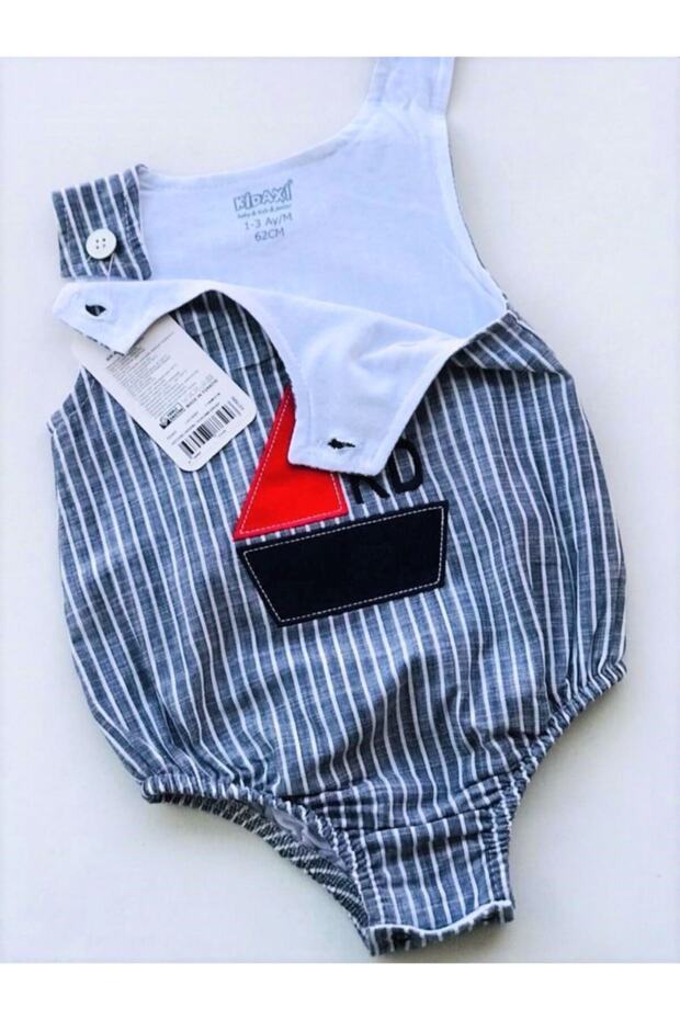 شريط منقوشة مسمار Salopet الأزرق الداكن - 3