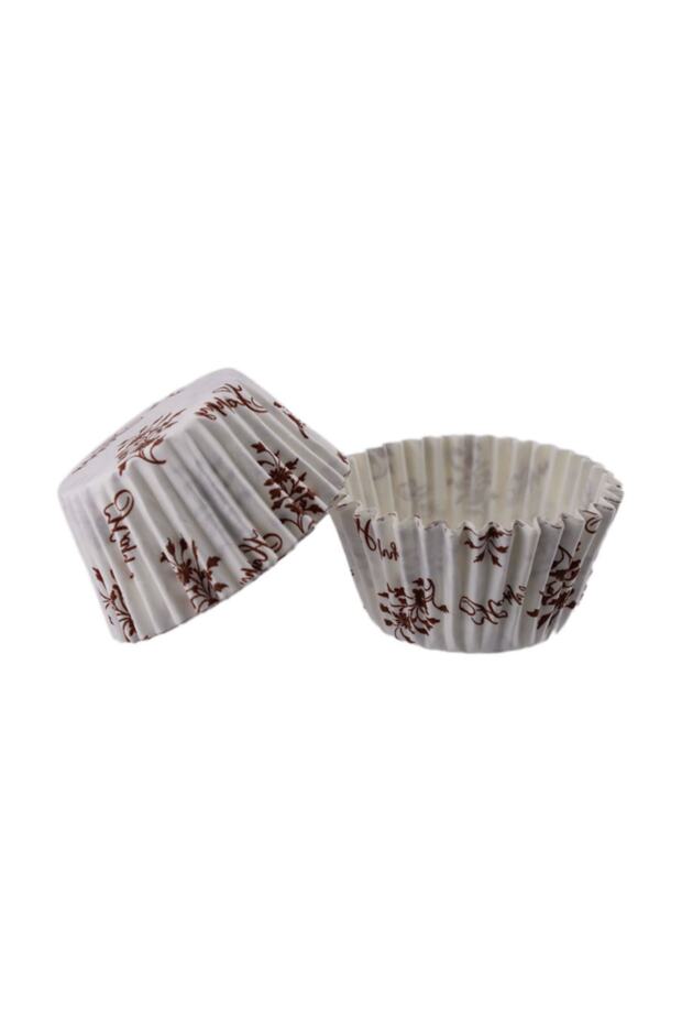 52X45 MM Ivy Pattern Paper Cupcake Cake Mold - Pet Capsule (100 Pieces)