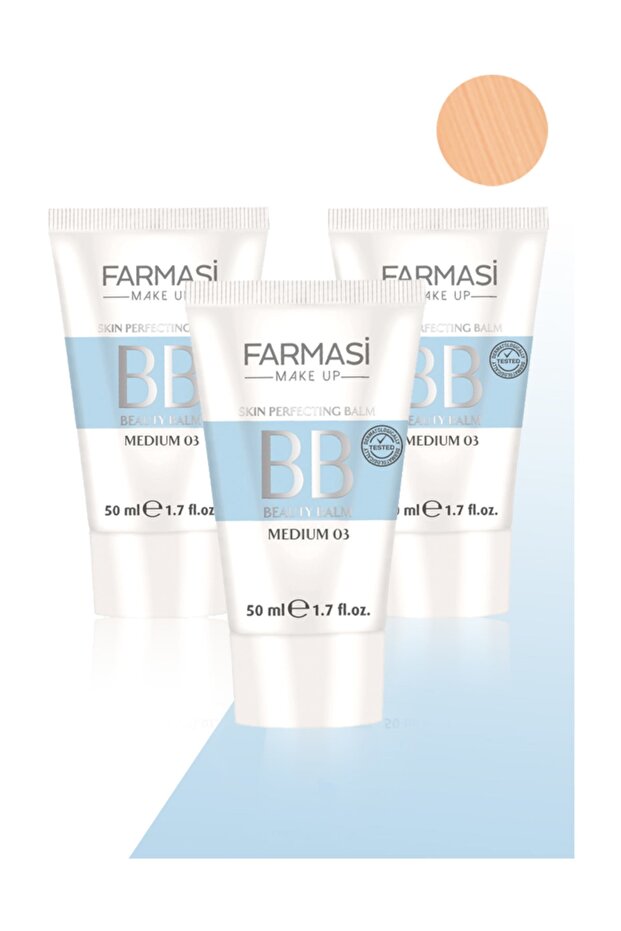 3 Pieces Bb All in One - Cream Medium-50 ml Cosmetic Product