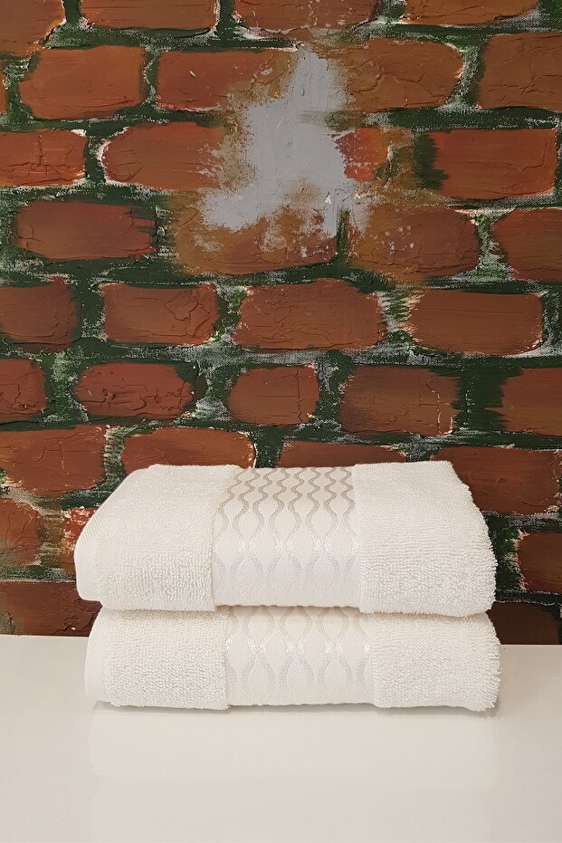 Elissa 2'li Havlu - Krem - 1