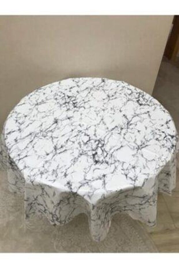 مفرش طاولة بيضاوي PVC مبطن قابل للمسح 140*220 سم