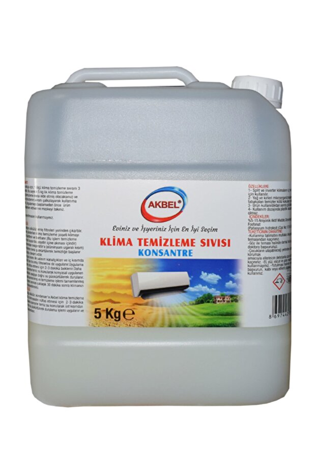 Klima Temizleme Sıvısı Konsantre 5 Kg 3 Adet Klima Temizleme Poşeti - 1