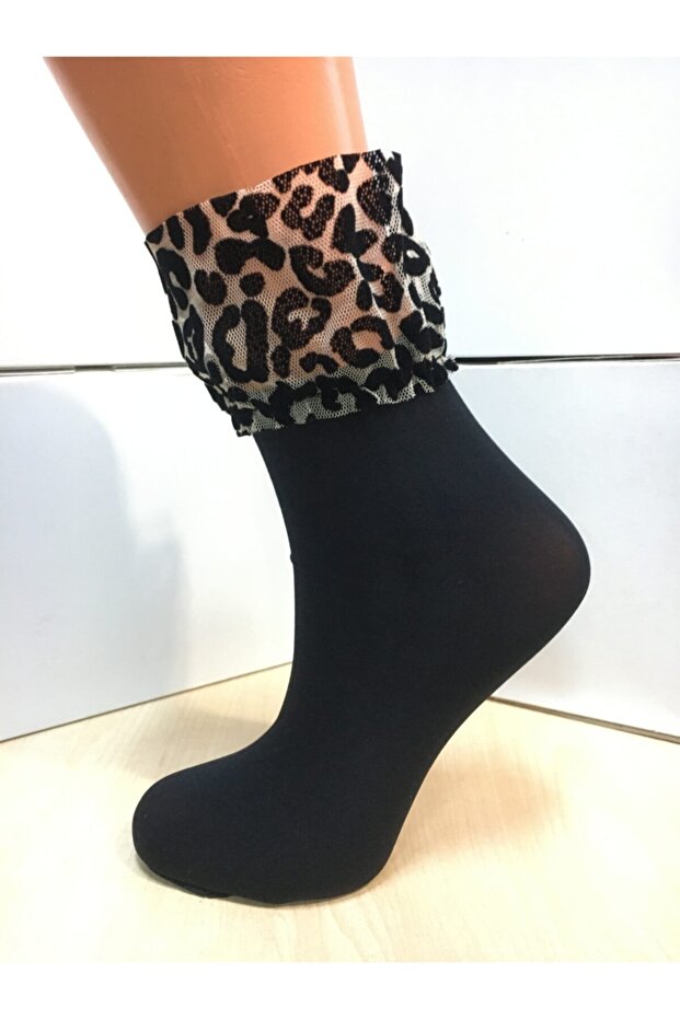 Tül Siyah Soket Çorap - 2