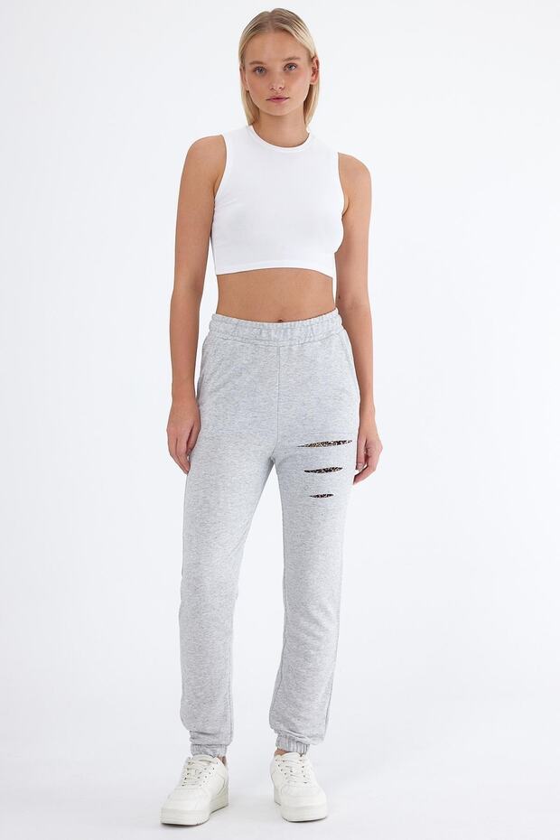 Women's Leopard Detailed Elastic Waist and Leg