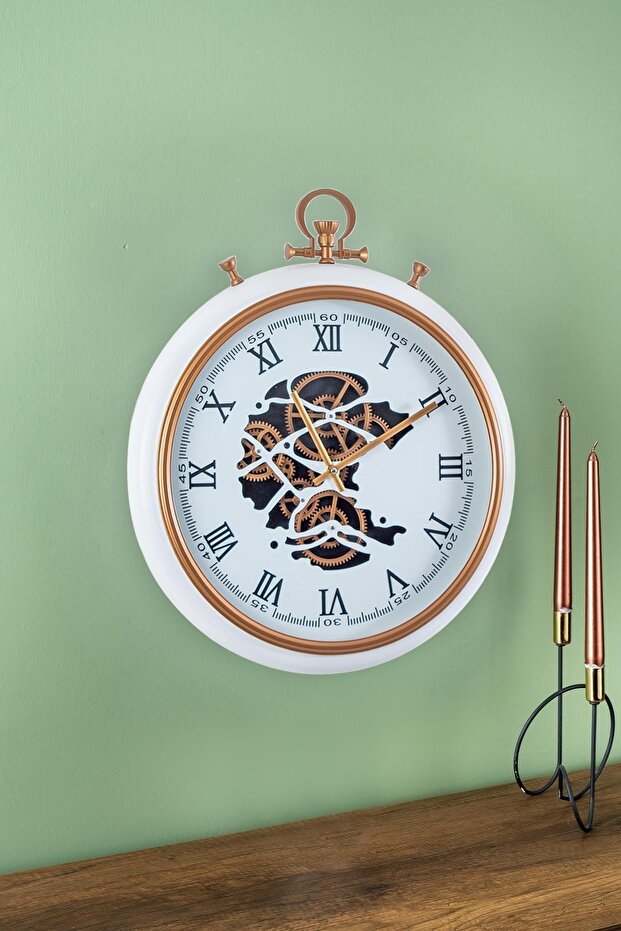 Çarklı Duvar Saati - 52 cm - 1