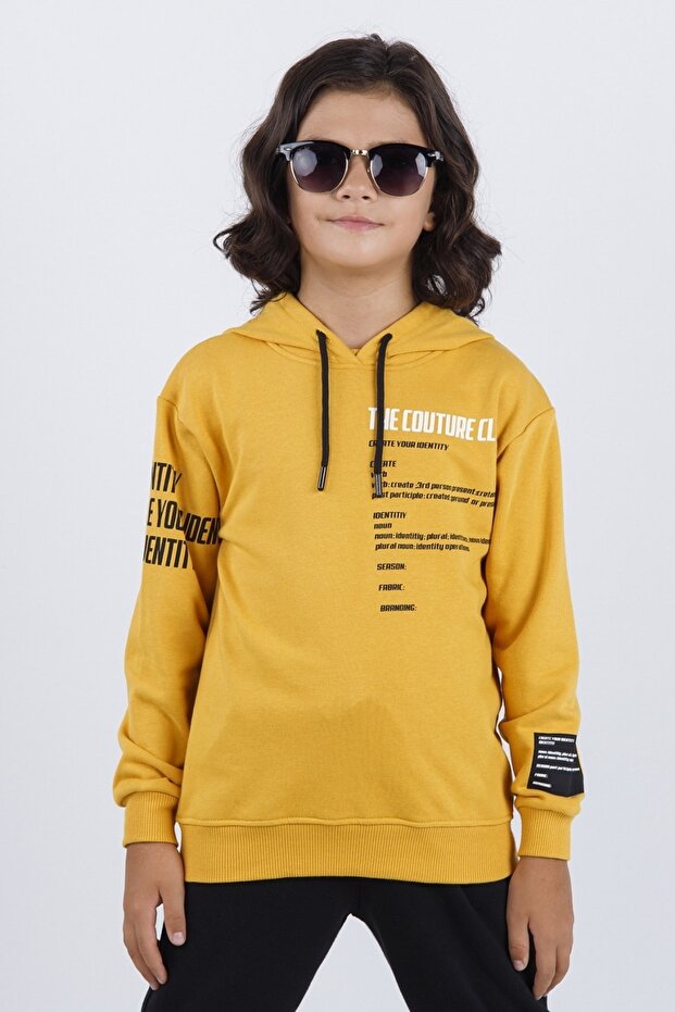 8-14 Years Old Hooded Boy Sweatshirt