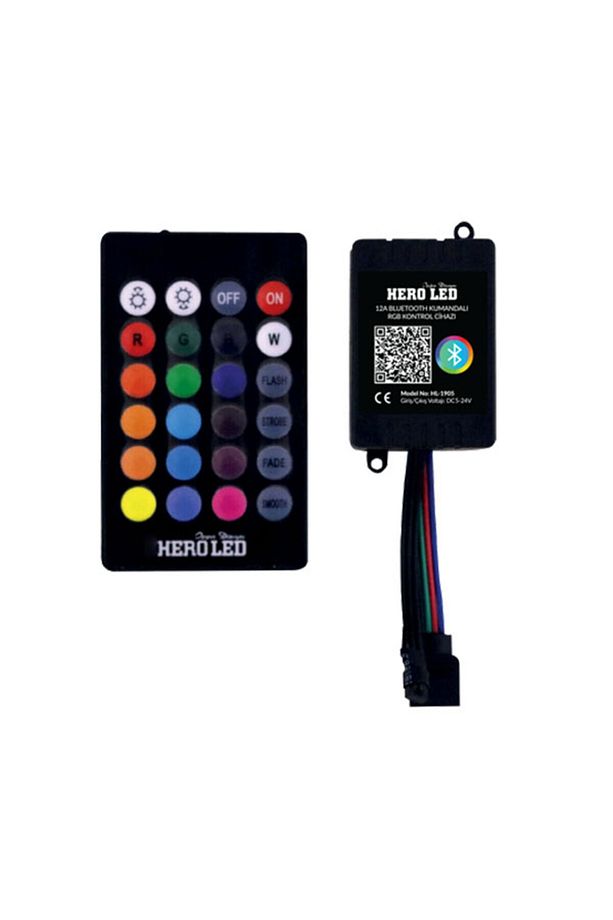 12 Amper Bluetooth Kumandalı Rgb Şerit Led Kontrol Cihazı - 3