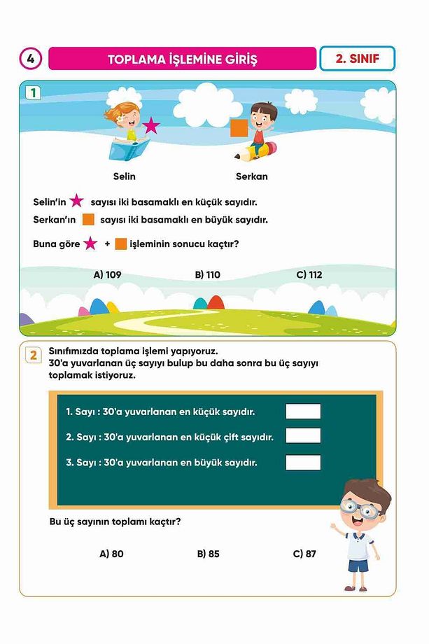 2.Sınıf Matematik Soru Bankası ve Dört İşlem Problemleri - Canlı Sorularla Dolu! - 5