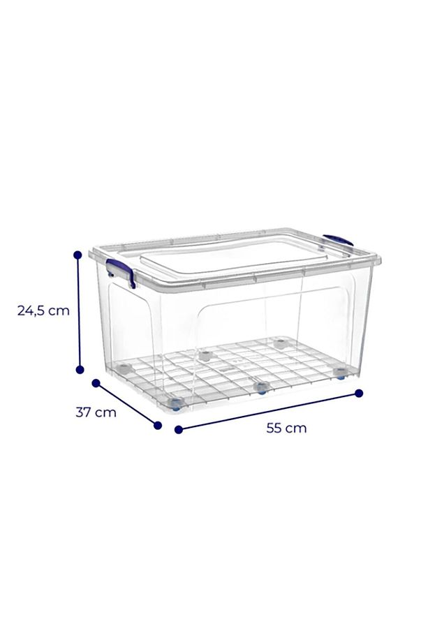 3lü Clear Box Saklama Kutusu 30 Litre - 2