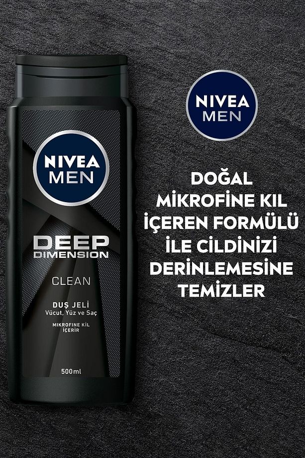 Men Deep Dimension Duş Jeli, 500 ml x2 Adet,Saç,Yüz ve Vücut için - 5