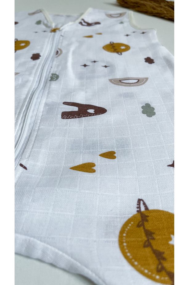 Müslin Kumaş Tek Katlı Yazlık Unisex 0,5 Tog Uyku Tulumu - 3