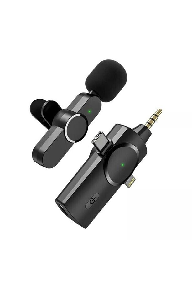 3 in 1 Iphone Type c Aux Kablosuz Yaka Mikrofonu, Canlı Yayın, Tiktok Wireless Yaka Mikrofonu - 3