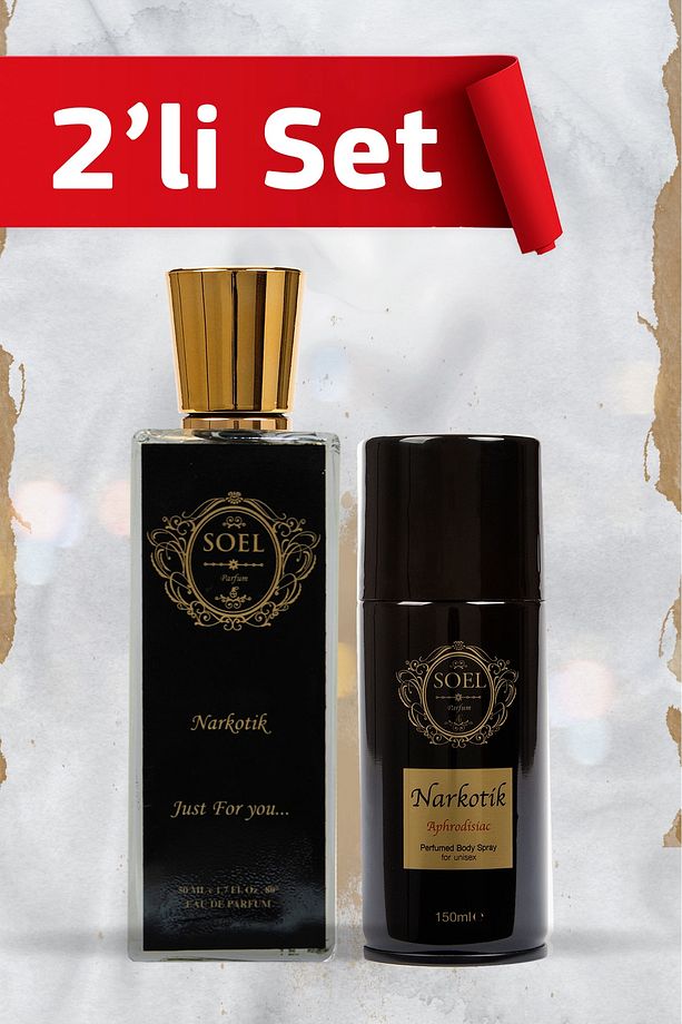 Narkotik Parfüm 50 ml Edp+ Narkotik Deodorant Seti - 1