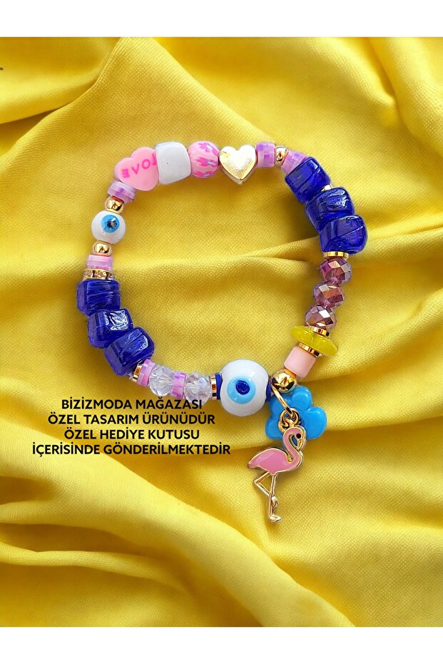 Glass Bodrum Bead Charm Murano Evil Eye Bead Bracelet Evil Eye Beaded Bracelet