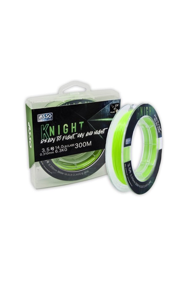 Knight Surf Fc Coated Line 300m Uv Fluo Fishing Line 0.370 mm
