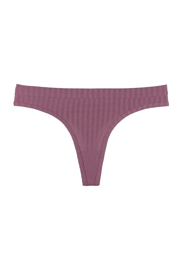 Kadın Fitilli Soft Renkler 5'li Tanga Külot Set - Kts3052 - 5