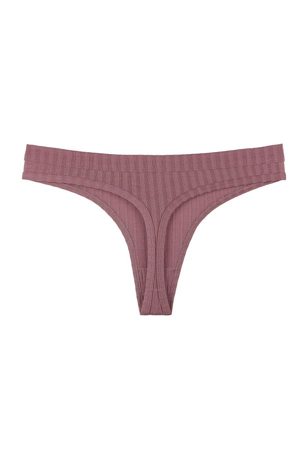 Kadın Fitilli Soft Renkler 5'li Tanga Külot Set - Kts3052 - 6