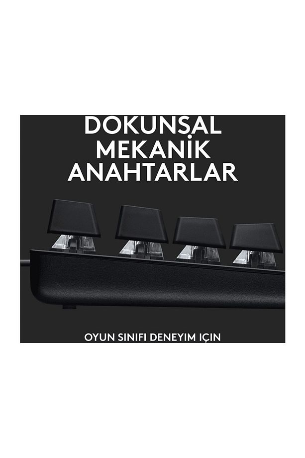 G G413 TKL Mekanik Kablolu Oyuncu Klavyesi Siyah (Türkçe Layout) Tactile Switch - 2