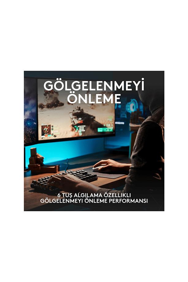 G G413 TKL Mekanik Kablolu Oyuncu Klavyesi Siyah (Türkçe Layout) Tactile Switch - 5