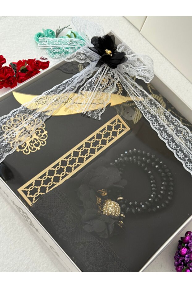 Nişan bohçası seccade seti - 2