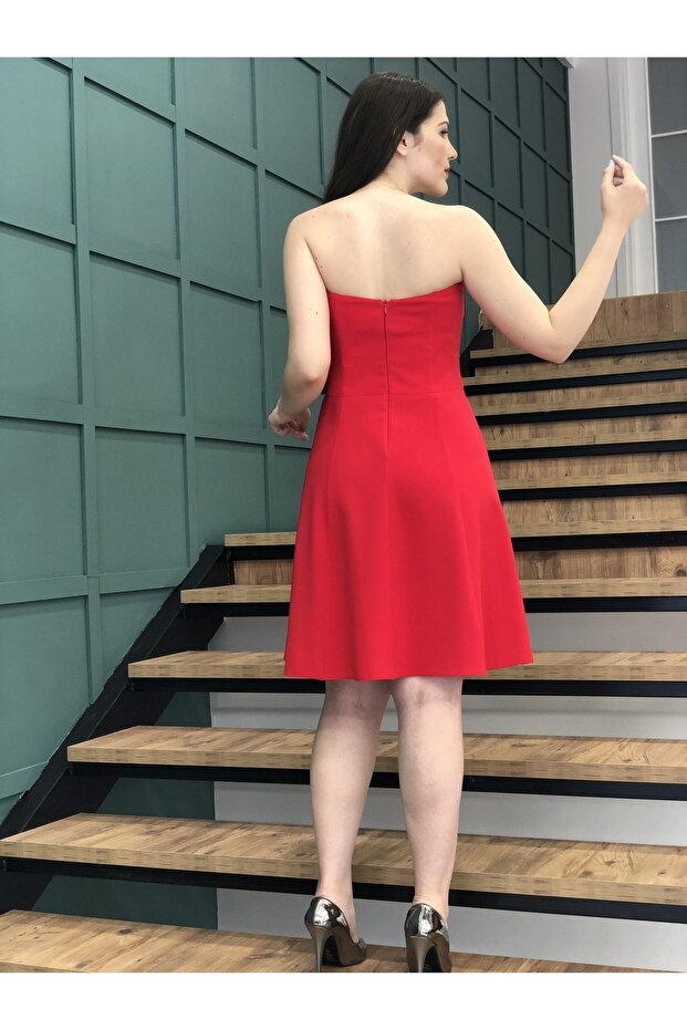 Kadın Straplez Elbise - 5