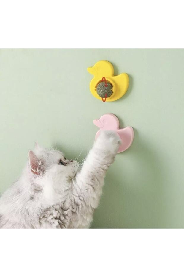 Ördek Şekil Sağlıklı Kedi Catnip Oyuncaklar Top Kedi Şeker Yalayan Aperatifler Catnip - 2