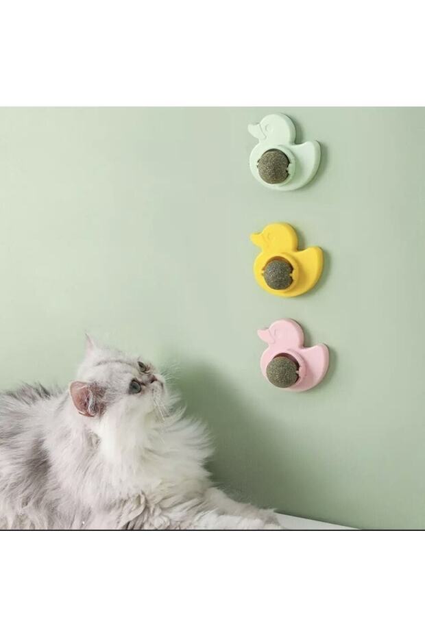 Ördek Şekil Sağlıklı Kedi Catnip Oyuncaklar Top Kedi Şeker Yalayan Aperatifler Catnip - 4