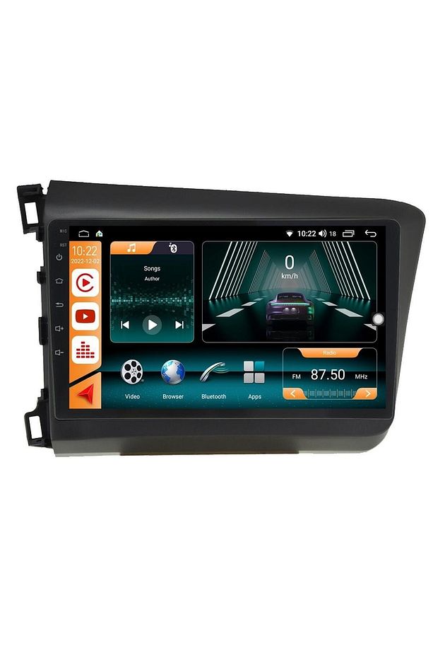 HONDA CİVİC FB7 ANDROİD 12 MULTİMEDYA CARPLAY 8GB RAM + 128GB HDD NAVİGASYON EKRAN - 6