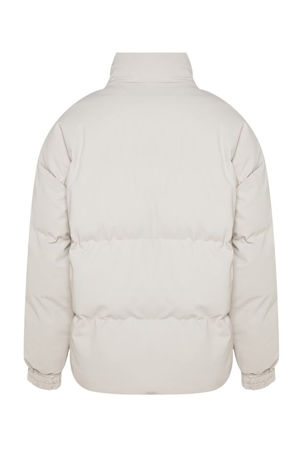Taş Oversize Fit Dik Yaka Kışlık Şişme Mont TMNAW24MO00012 - 8