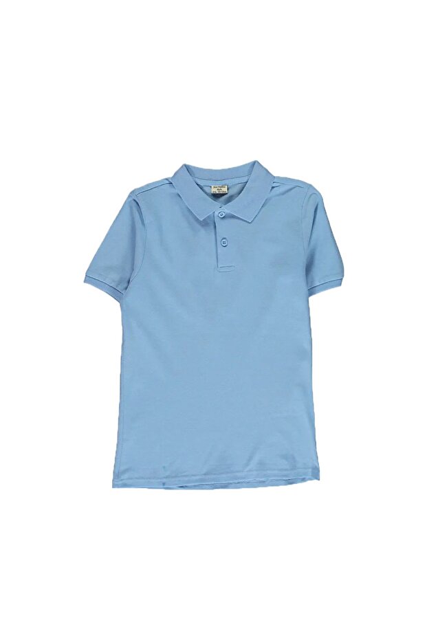 Boy's Polo Collar Cotton Basic T-Shirt