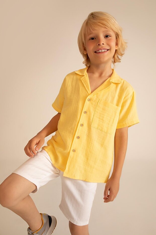 Erkek Çocuk Regular Fit Basic Bermuda - 1