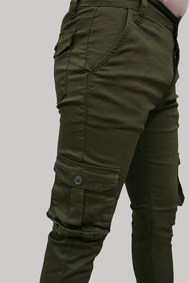 Herren-Cargohose Khaki - 2