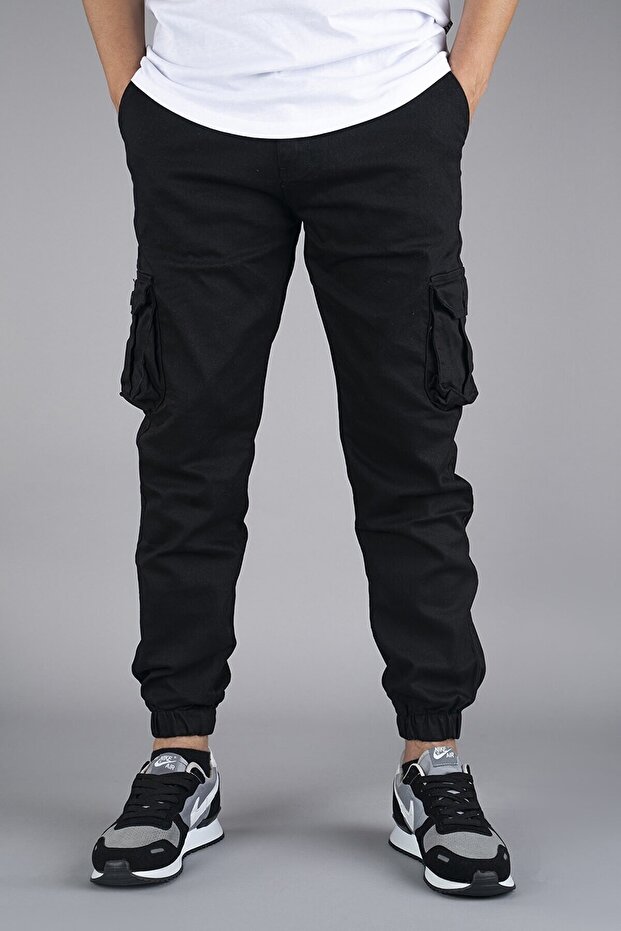 Férfi Cargo nadrág fekete - 3