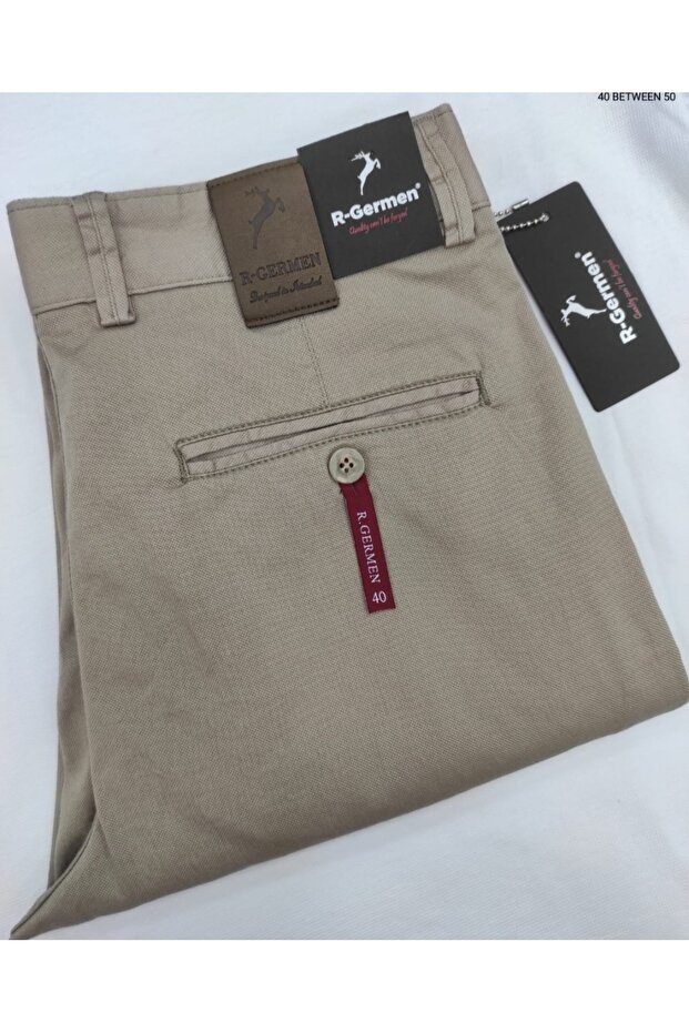 بنطلون قماش كتان رجالي موديل رياضي Slimfit