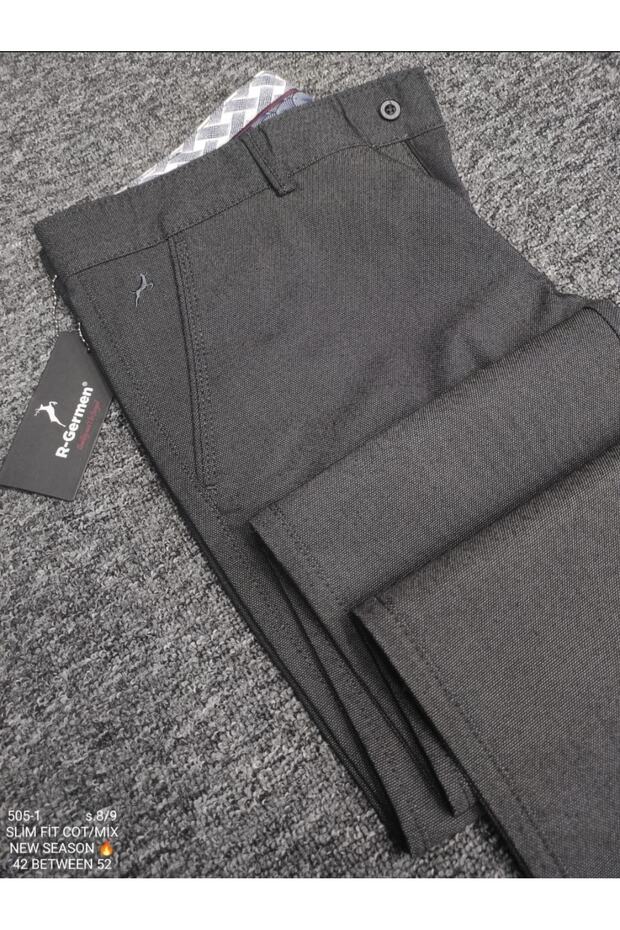 بنطلون قماش كتان رجالي موديل رياضي Slimfit