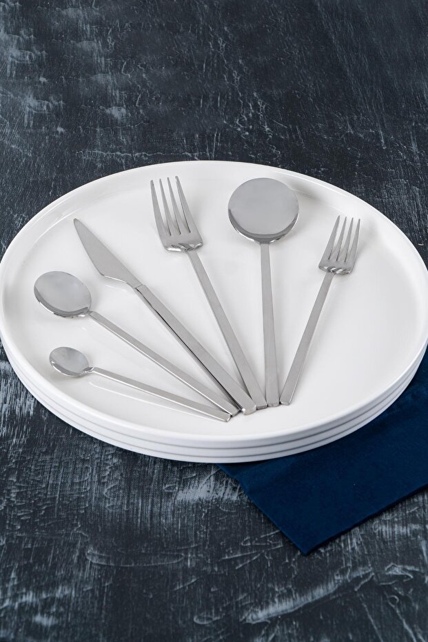 Gloria Silver 12-Person 72-Piece Cutlery Set