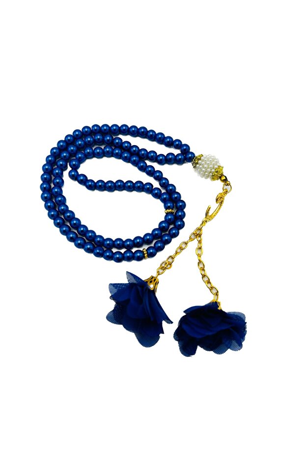 99 Glass Pearl Prayer Rosaries with 10 Roses (Mevlit-circumcision-hajj-umrah)