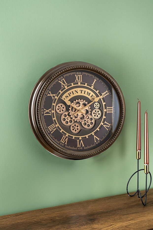 Çarklı Duvar Saati - 50 cm - 1
