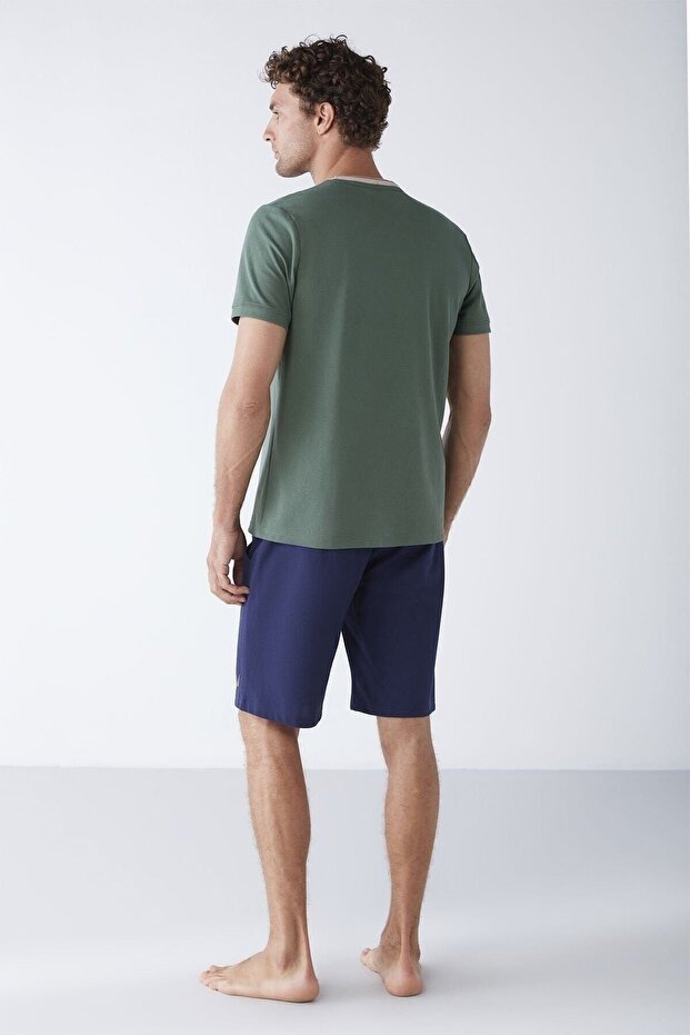 Premium Tişört Ve Şort Pijama Takımı - 4