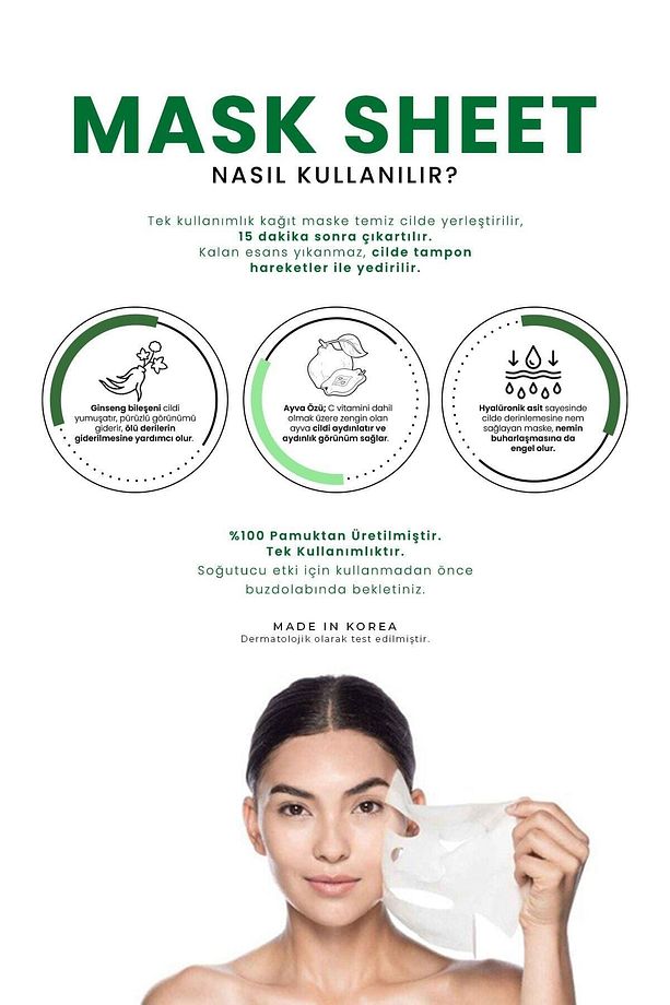 Salyangoz Özü Içeren Kağıt Maske Snail Essence Mask Sheet - 3